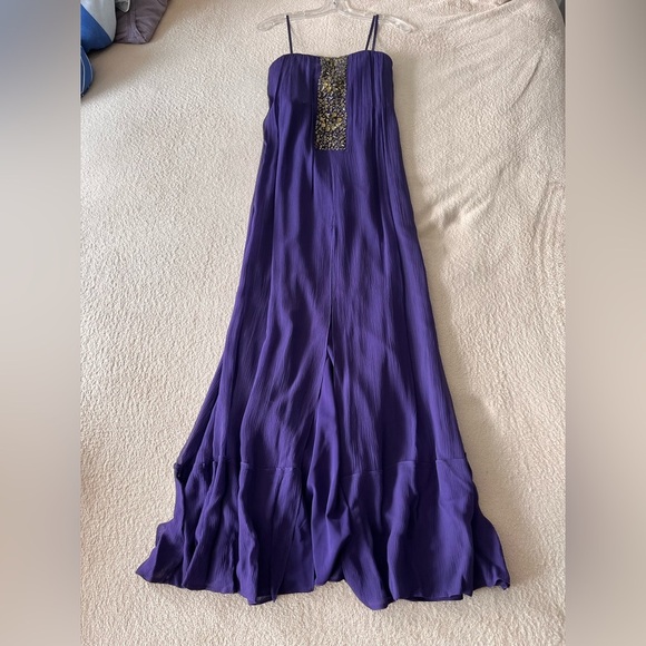 NWT BCBG MaxAzria Exene Silk Blend Strapless Dress 0 - Picture 4 of 16